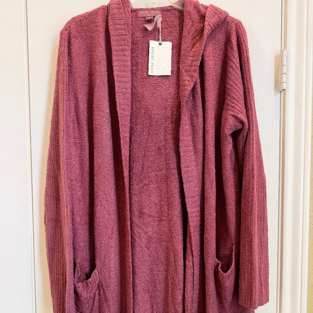 Barefoot Dreams cardigan with hood